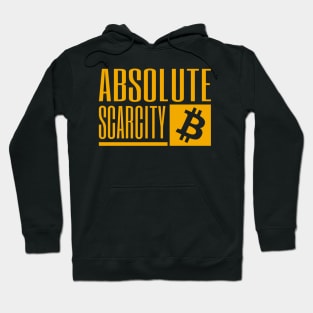 Bitcoin Absolute Scarcity - orange Hoodie
